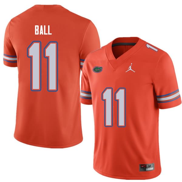 NCAA Florida Gators Neiron Ball Men's #11 Jordan Brand Orange Stitched Authentic College Football Jersey VSX3764UT